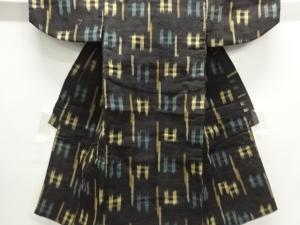 アンティーク　絣柄手織り紬男児着物